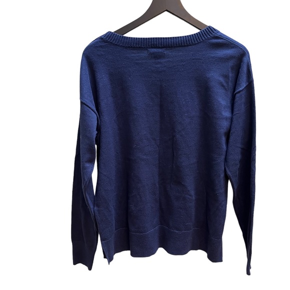 Gap Navy Crewneck sweater size large - Picture 4 of 9